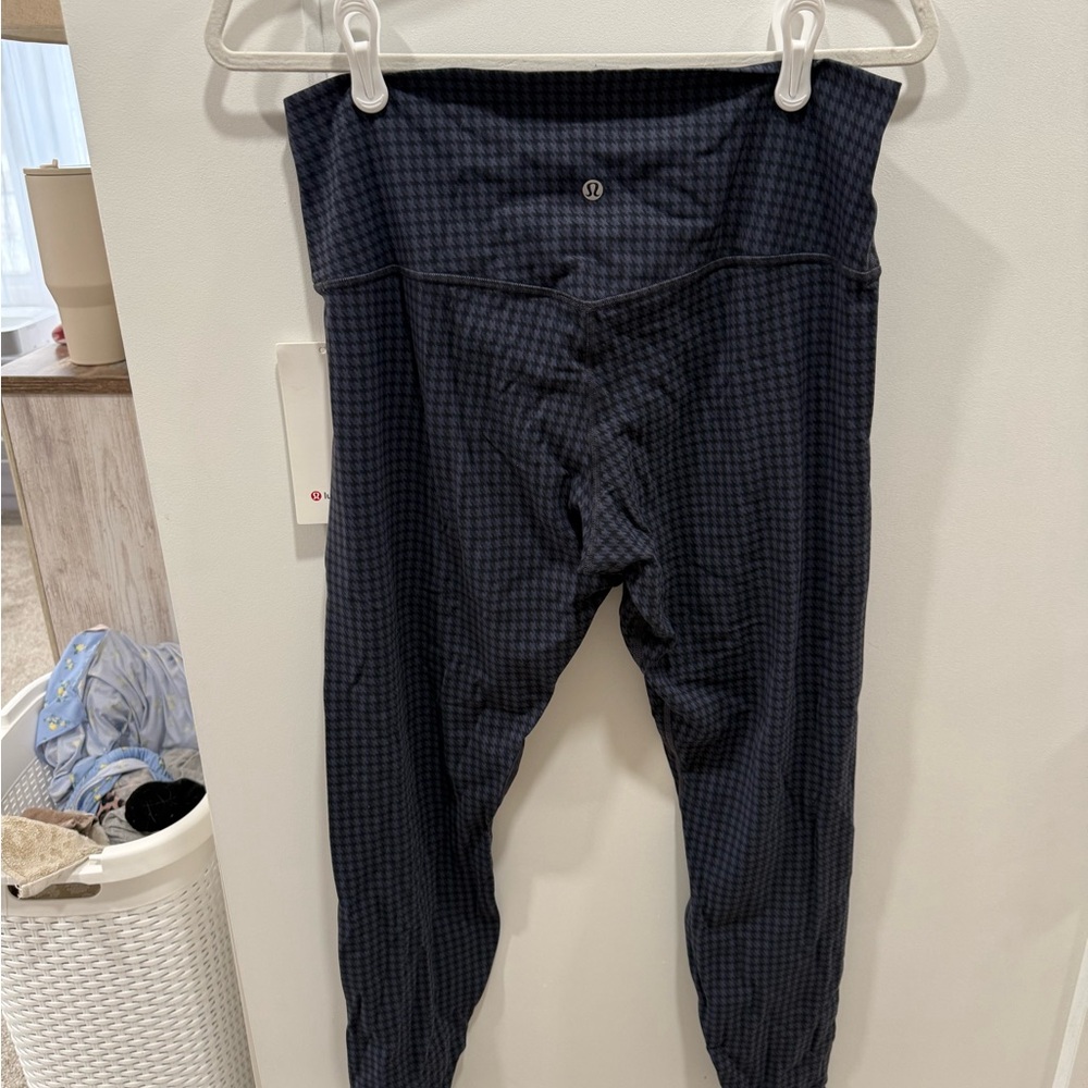 lululemon athletica Dark Blue Checkered Leggings - Picture 3 of 3